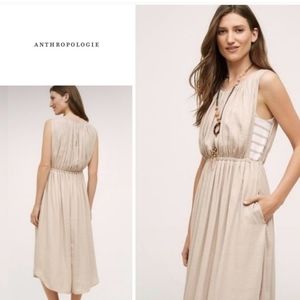 Anthropologie Dolan Left Coast Beige Striped Dress